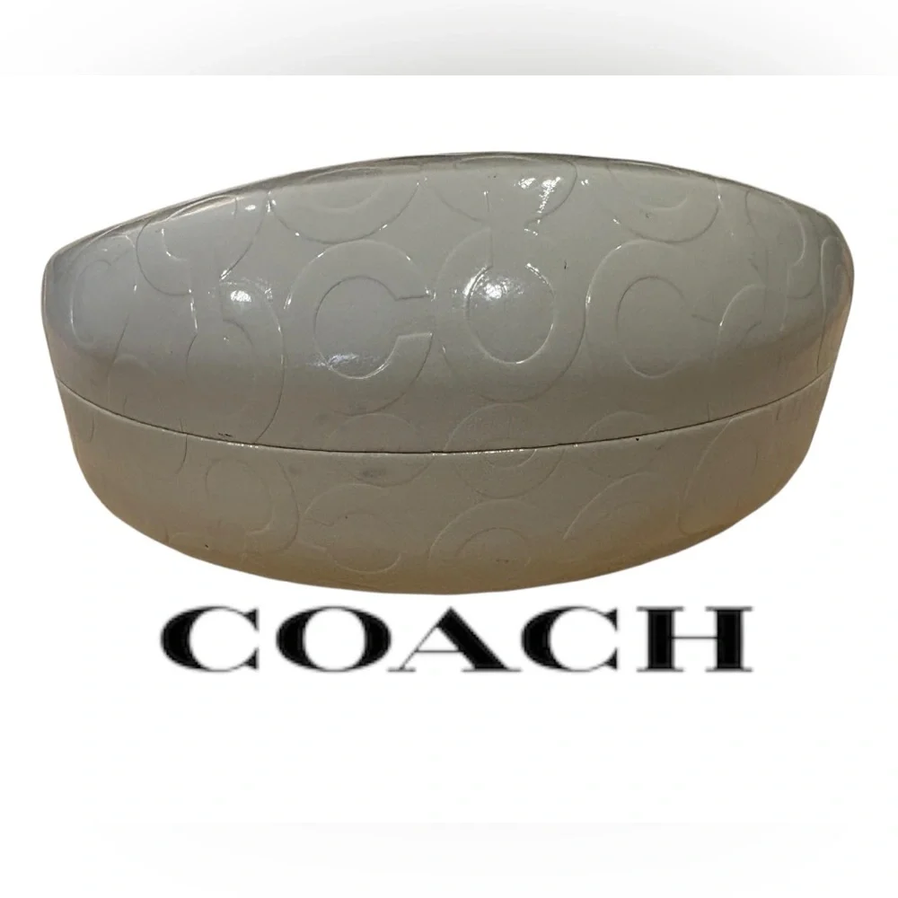 COACH clam style hard-shell sunglasses case
